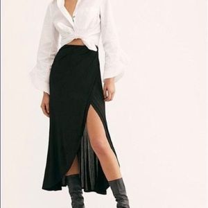 NWT {Free People} Smoke & Mirrors Midi Skirt